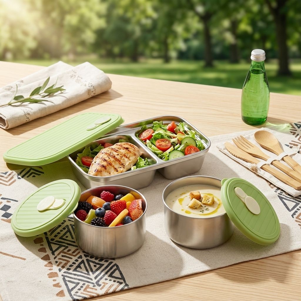Meal Prep Kinder - Pojemniki na lunch z nierdzewnej stali