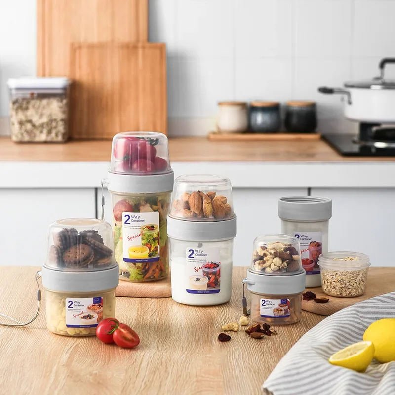 Meal Prep Yogurt Containers - Śniadanie Owsianka Kaszka Orzechy Jogurt Sałatka