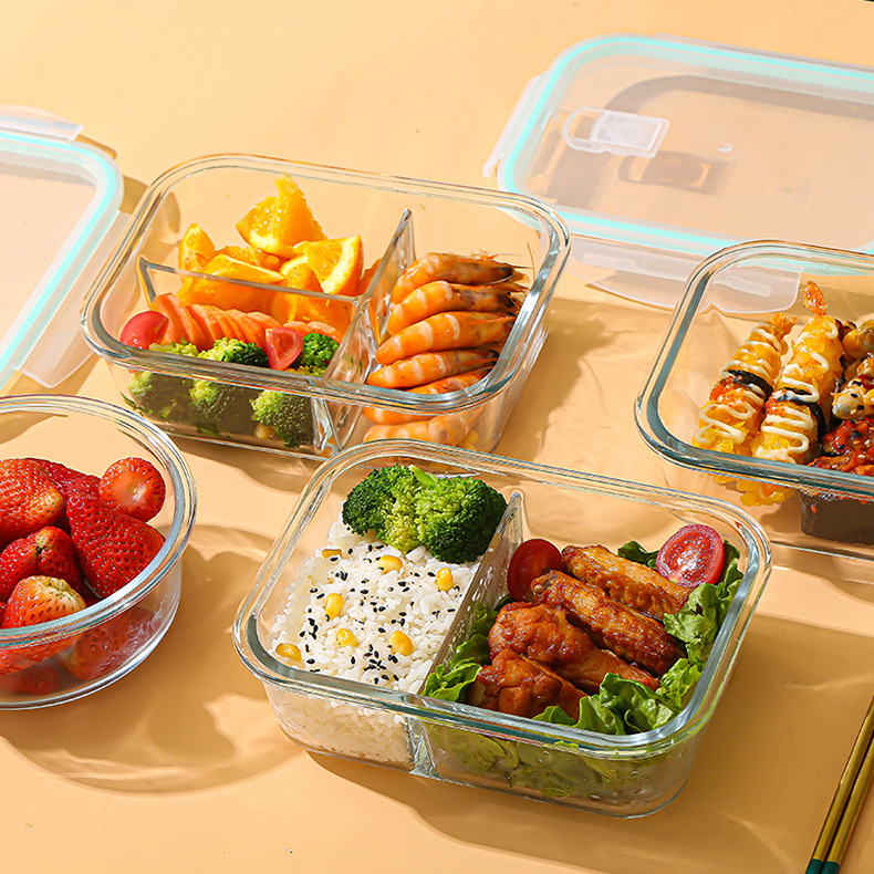 Meal Prep Glass Containers Oven Safe - Szklany pojemnik do przechowywania świeżej żywności,