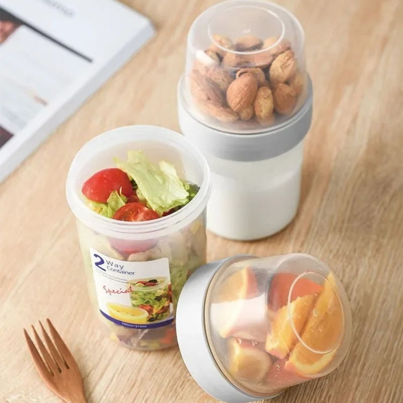 Meal Prep Yogurt Containers - Śniadanie Owsianka Kaszka Orzechy Jogurt Sałatka