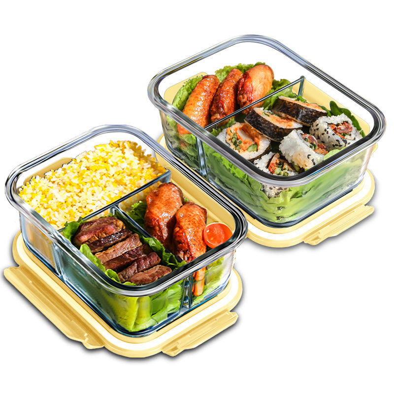 Meal Prep Glass Containers Oven Safe - Szklany pojemnik do przechowywania świeżej żywności,