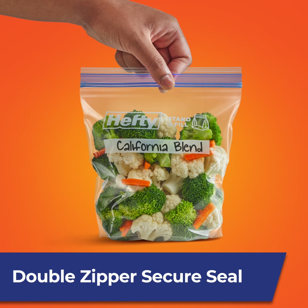 Meal Prep Ziplock - 50 sztuk wytrzymałych torebek do zamrażarki