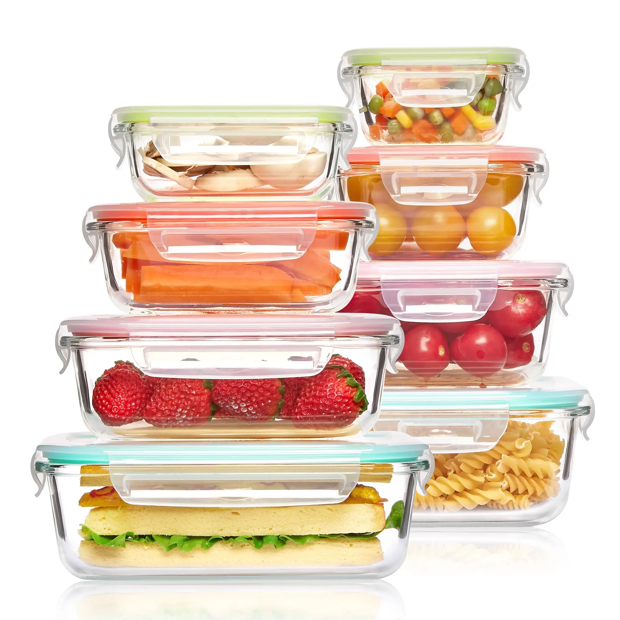 Meal Prep Glass Containers Oven Safe - Szklane pudełko na lunch Pojemniki do