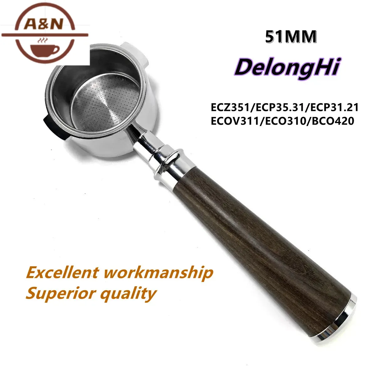 Delonghi Espresso Ecp3420 - Bezdenny portafilter do kawy 51 mm