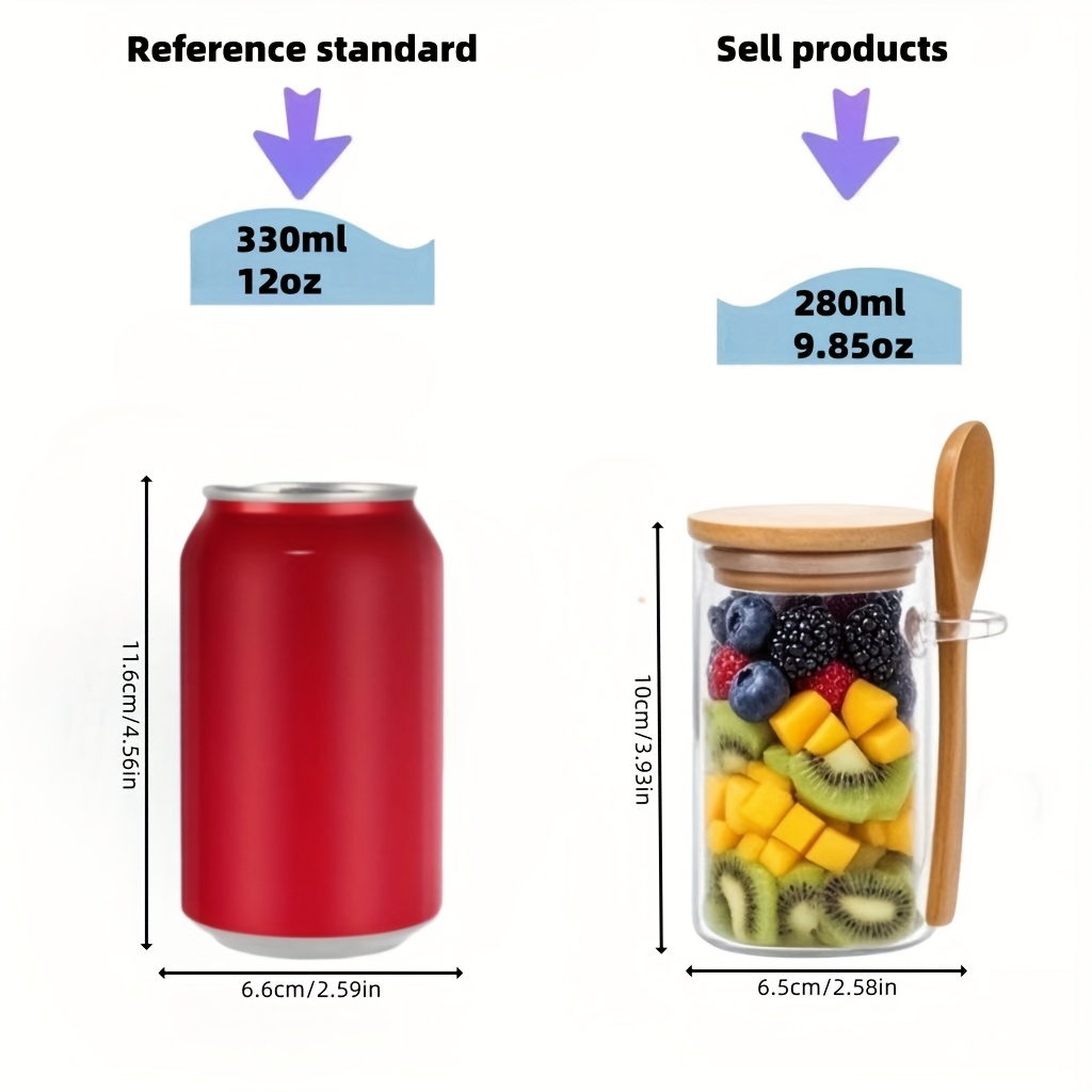 4/8/12 szt., Szklanki na owsia – Meal Prep Yogurt Containers recenzja i cena