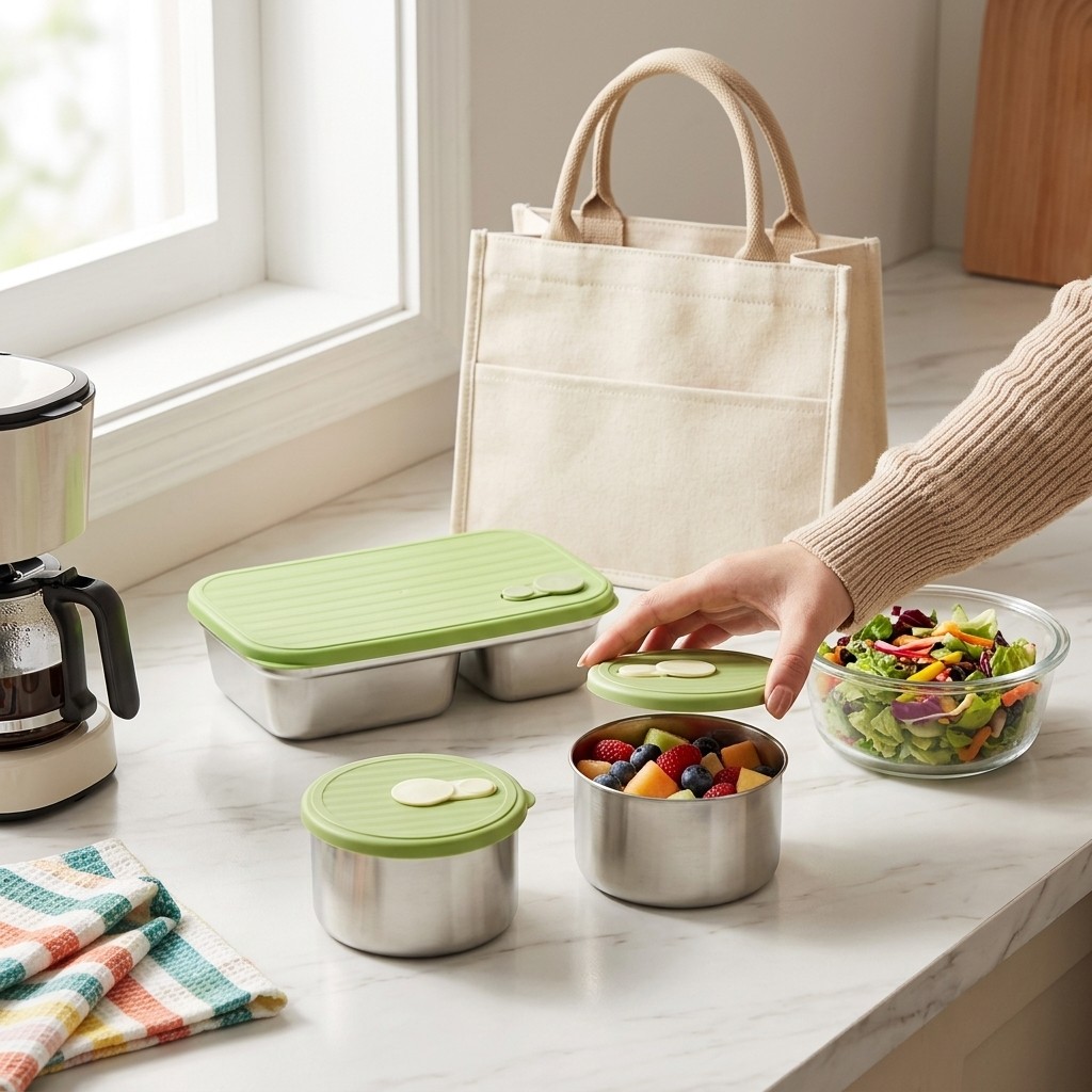 Pojemniki na lunch z nierdzewn – Meal Prep Kinder recenzja i cena