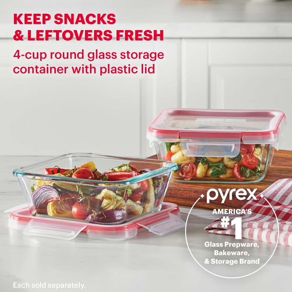 Freshlock 4-Cup Kwadratowy Szk – Meal Prep Glass Containers Oven Safe recenzja i cena