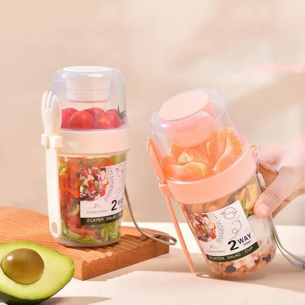Przenośny Kubek na Sałatkę Kub – Meal Prep Yogurt Containers recenzja i cena