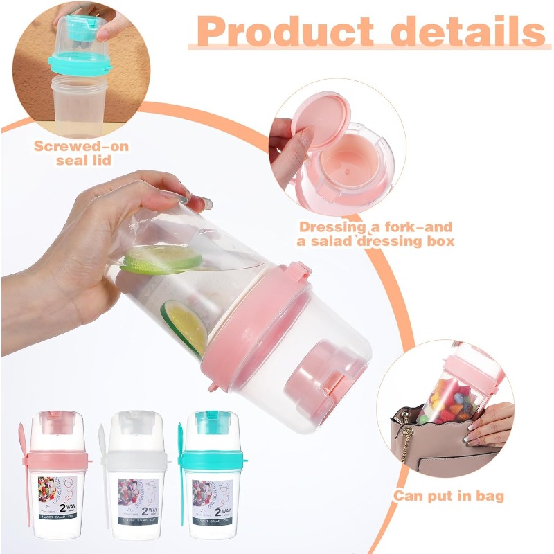 Przenośny Kubek na Sałatkę Pod – Meal Prep Yogurt Containers recenzja i cena