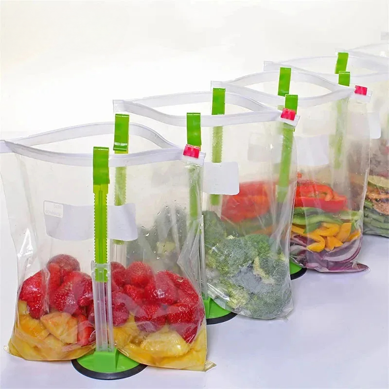 Regulowany uchwyt na worek do  – Meal Prep Ziplock recenzja i cena