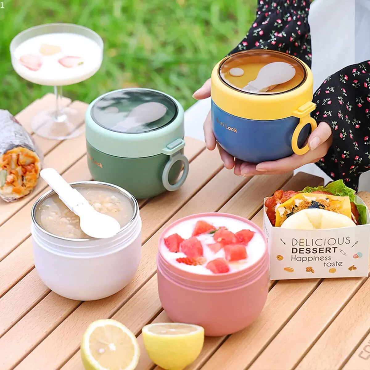 600ml/800ml Kubki śniadaniowe  – Meal Prep Yogurt Containers recenzja i cena