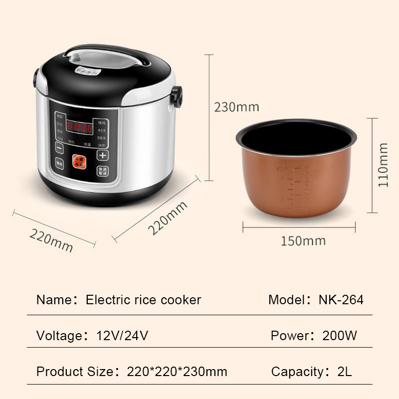 12V 24V Mini Urządzenie do got – Meal Prep Soup recenzja i cena
