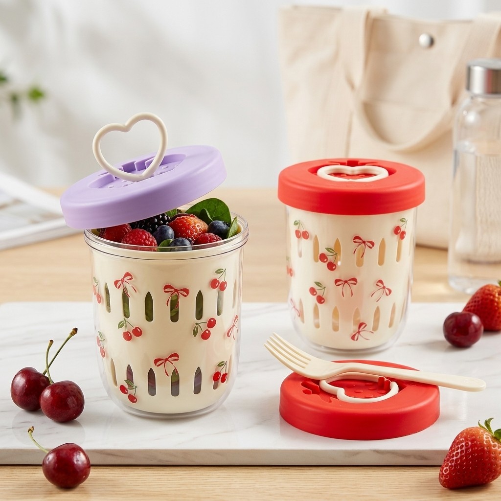 Plastikowy pojemnik na sałatkę – Meal Prep Yogurt Containers recenzja i cena