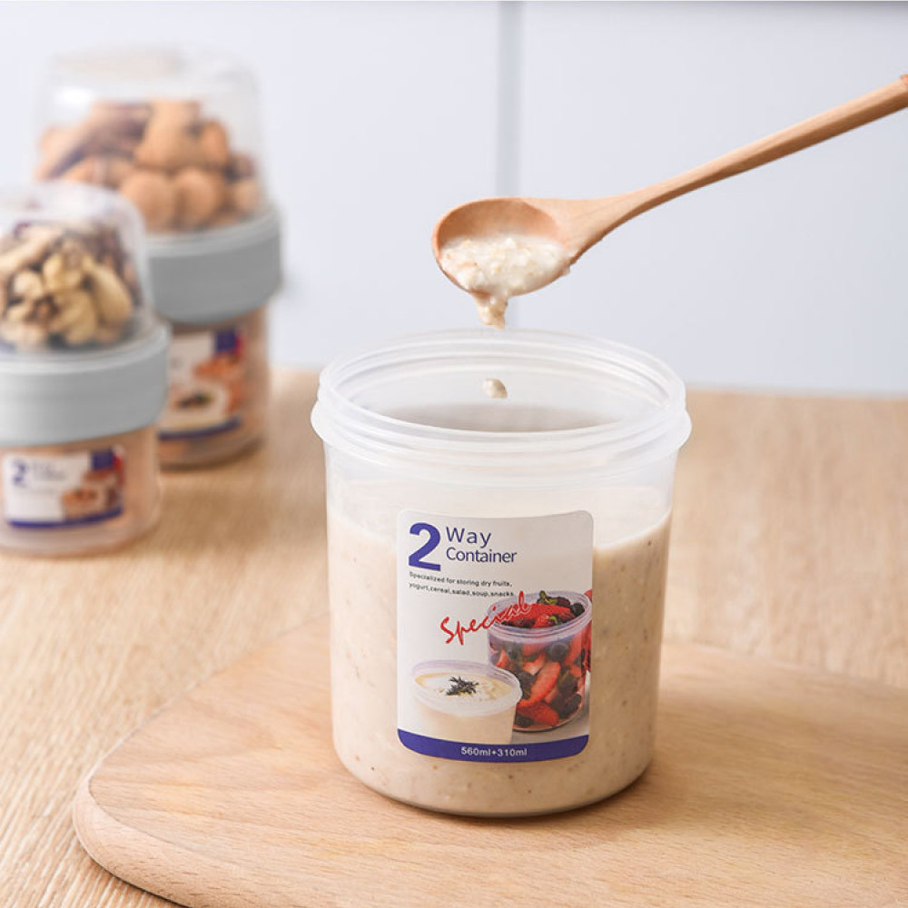 Dwupoziomowy szczelny pojemnik – Meal Prep Yogurt Containers recenzja i cena